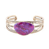Purple Turquoise and Bronze Roped Cuff Bracelet - Barse Jewelry