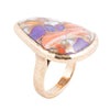 Purple Turquoise and Shell Matrix Abstract Ring - Barse Jewelry