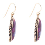 Purple Turquoise Boulder Statement Earrings - Barse Jewelry