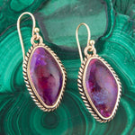 Purple Turquoise Boulder Statement Earrings - Barse Jewelry