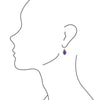 Purple Turquoise Domed Earrings - Barse Jewelry