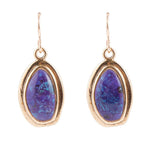 Purple Turquoise Domed Earrings - Barse Jewelry