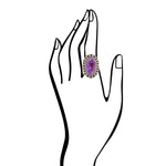 Purple Turquoise Shield Ring - Barse Jewelry