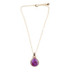 Purple Turquoise Teardrop Pendant Necklace - Barse Jewelry