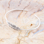 Quill Sterling Feather Cuff Bracelet - Barse Jewelry