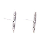 Quill Sterling Silver Feather Stud Earrings - Barse Jewelry
