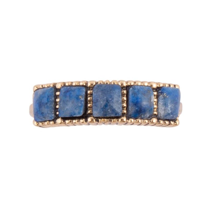 Quinary Lapis Ring - Bronze - Barse Jewelry