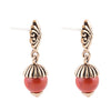 Raja Orange Sponge Coral Drop Earring - Barse Jewelry