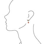 Raja Orange Sponge Coral Drop Earring - Barse Jewelry
