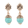 Raja Turquoise Drop Earring - Barse Jewelry