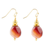Red Agate Drop Earrings - Barse Jewelry