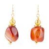 Red Agate Drop Earrings - Barse Jewelry