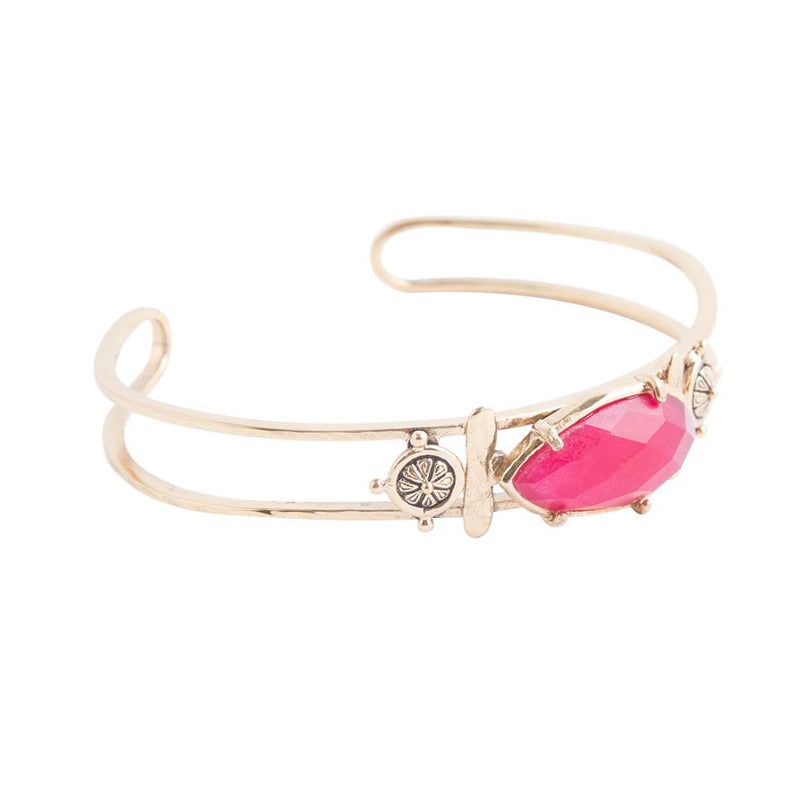 Red Onyx Open Cuff Bracelet - Barse Jewelry