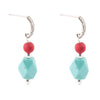 Red River Blue and Red Drop Sterling Earrings - Barse Jewelry