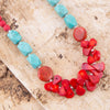 Red River Turquoise and Coral Necklace - Barse Jewelry