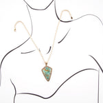 Refined Arrow Turquoise Pendant Chain Necklace - Barse Jewelry