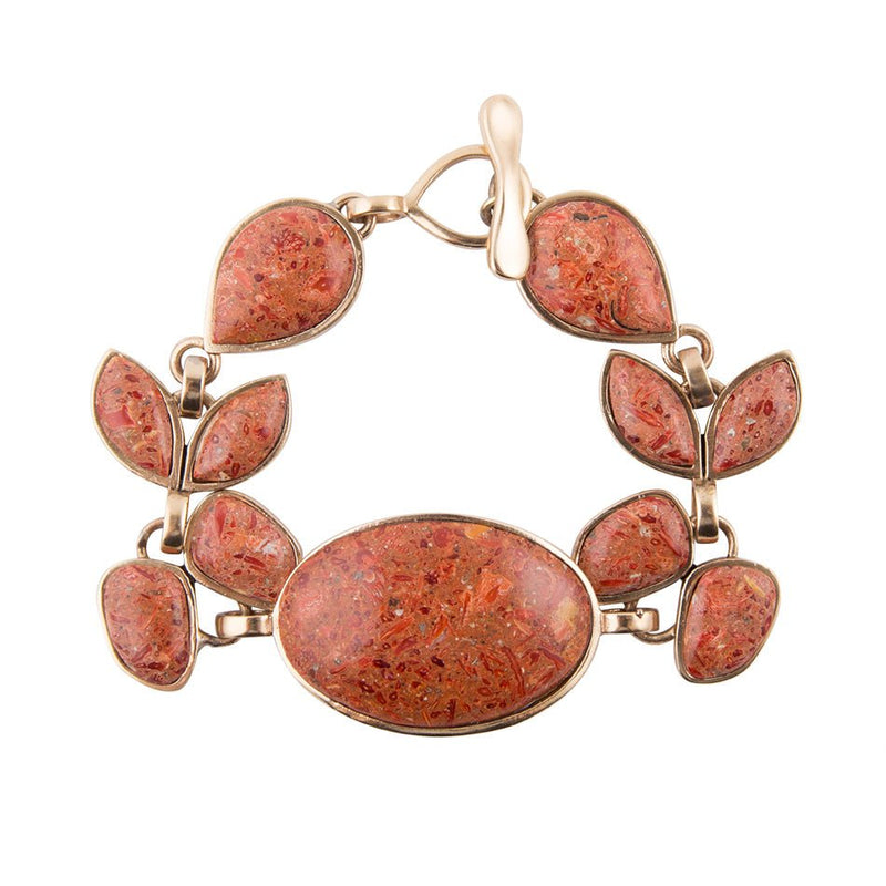 Revival Orange Sponge Coral Bracelet - Barse Jewelry