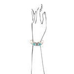 Ribbon Labradorite and Turquoise Cuff Bracelet - Barse Jewelry