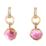 River Rocks Post Earring - Pink Spiny Oyster - Barse Jewelry