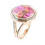 River Rocks Statement Ring - Pink Spiny Shell - Barse Jewelry