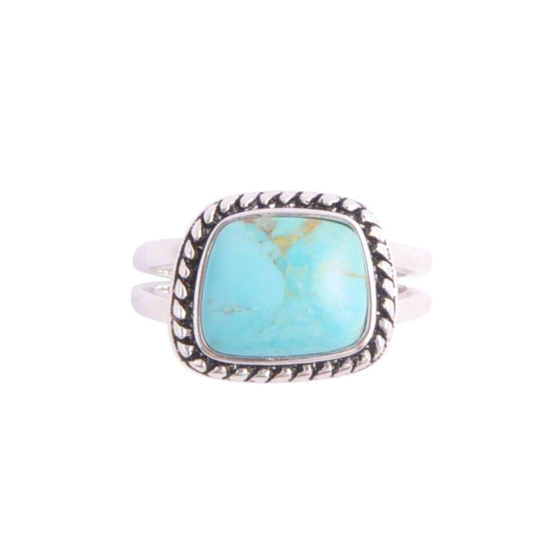Rope Me In Ring - Turquoise - Barse Jewelry