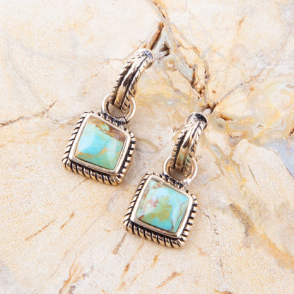 Roped Around Turquoise Earrings - Barse Jewelry