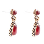 Roped Carnelian Earrings - Barse Jewelry