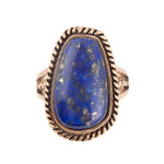 Roped Lapis and Bronze Ring - Barse Jewelry