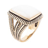 Roped Mother of Pearl Statement Ring - Barse Jewelry