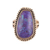 Roped Purple Turquoise and Bronze Ring - Barse Jewelry
