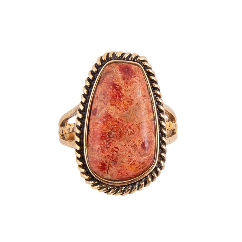 Roped Sponge Coral Ring - Barse Jewelry
