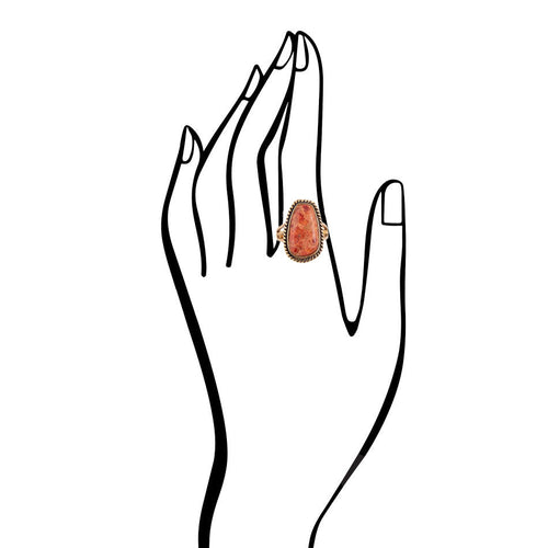 Roped Sponge Coral Ring - Barse Jewelry