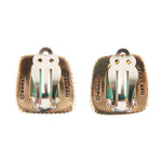 Roped Turquoise Clip Earrings - Barse Jewelry