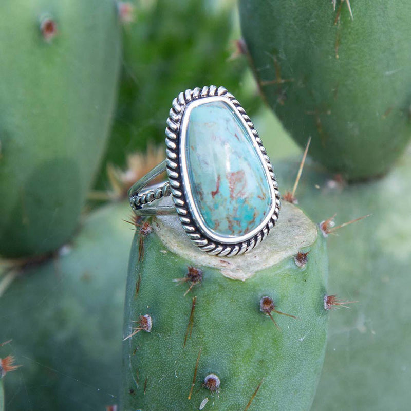 Chunky Boho Turquoise Ring – Boho Magic Jewelry