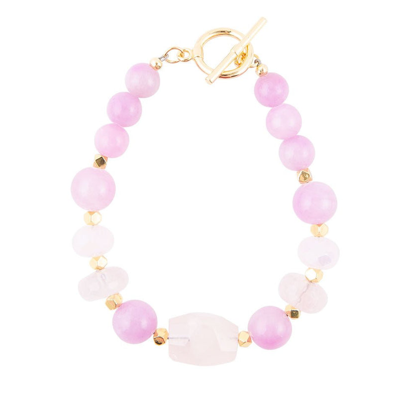 Rose Jade Toggle Bracelet - Barse Jewelry