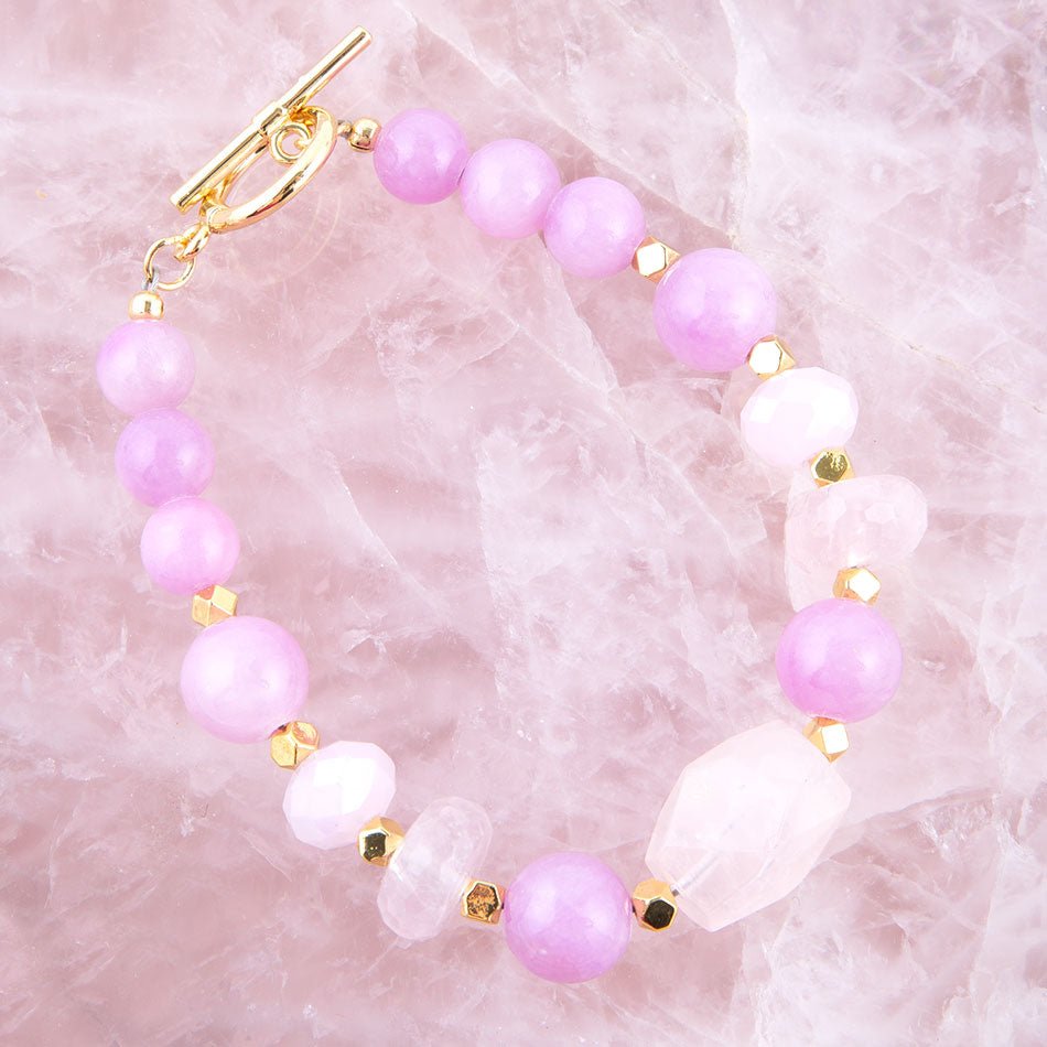 Rose Jade Toggle Bracelet - Barse Jewelry