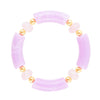 Rose Quartz Lilac Stretch Bracelet - Barse Jewelry