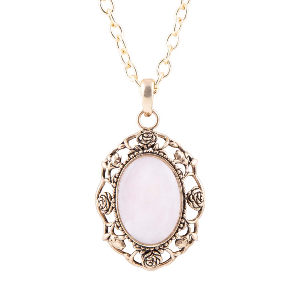 Rosie Pink Opal Pendant Necklace - Barse Jewelry