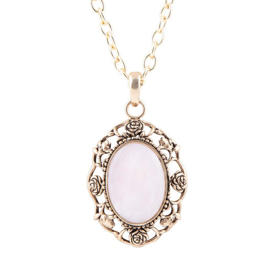 Rosie Pink Opal Pendant Necklace