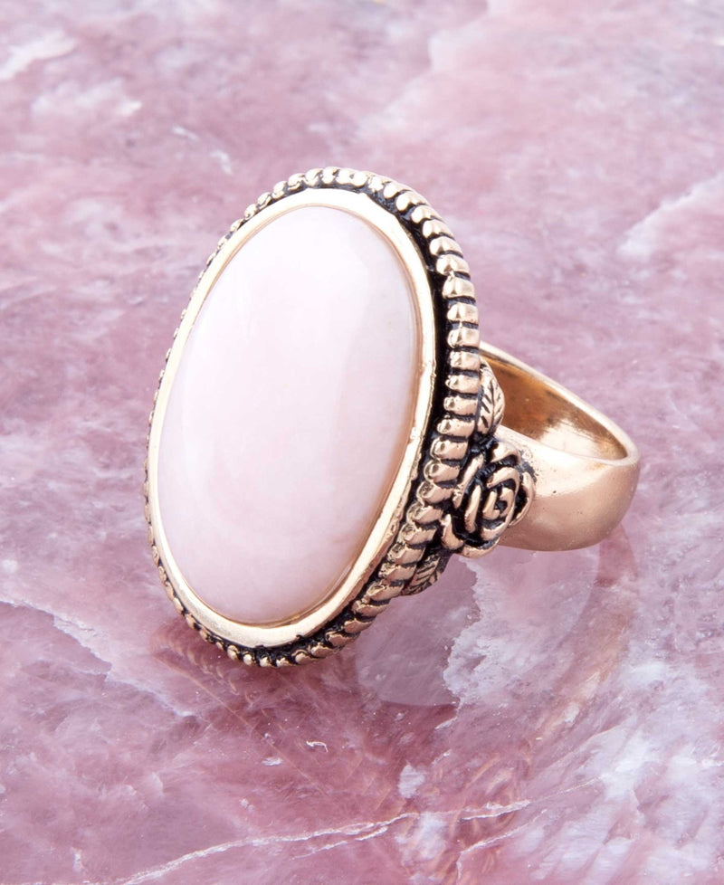 Rosie Pink Opal Ring - Barse Jewelry