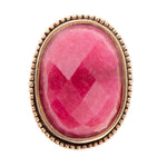 Rosy Magenta Agate Statement Ring - Barse Jewelry