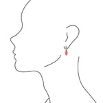 Rosy Rhodonite Double Drop Post Earrings - Barse Jewelry