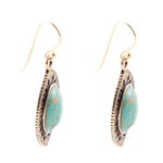 Royal Turquoise and Bronze Drop Earrings - Barse Jewelry
