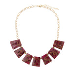 Ruby Matrix Slab Necklace - Barse Jewelry