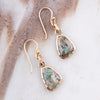 Ruby Zoisite Bronze Matrix Earrings - Barse Jewelry