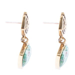 Ruby Zoisite Drop Post Earrings - Barse Jewelry