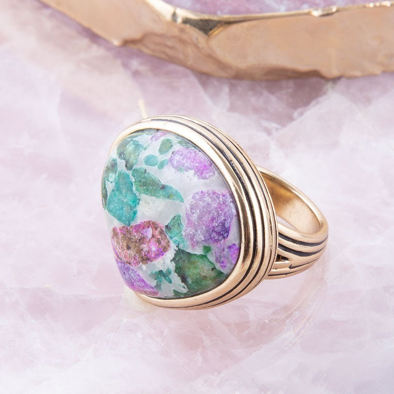 Ruby Zoisite Ring - Barse Jewelry