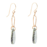 Russian Serpentine and Bronze Drop Earring - Barse Jewelry