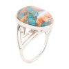 Rustic Refinement Ring - Turquoise Matrix - Barse Jewelry