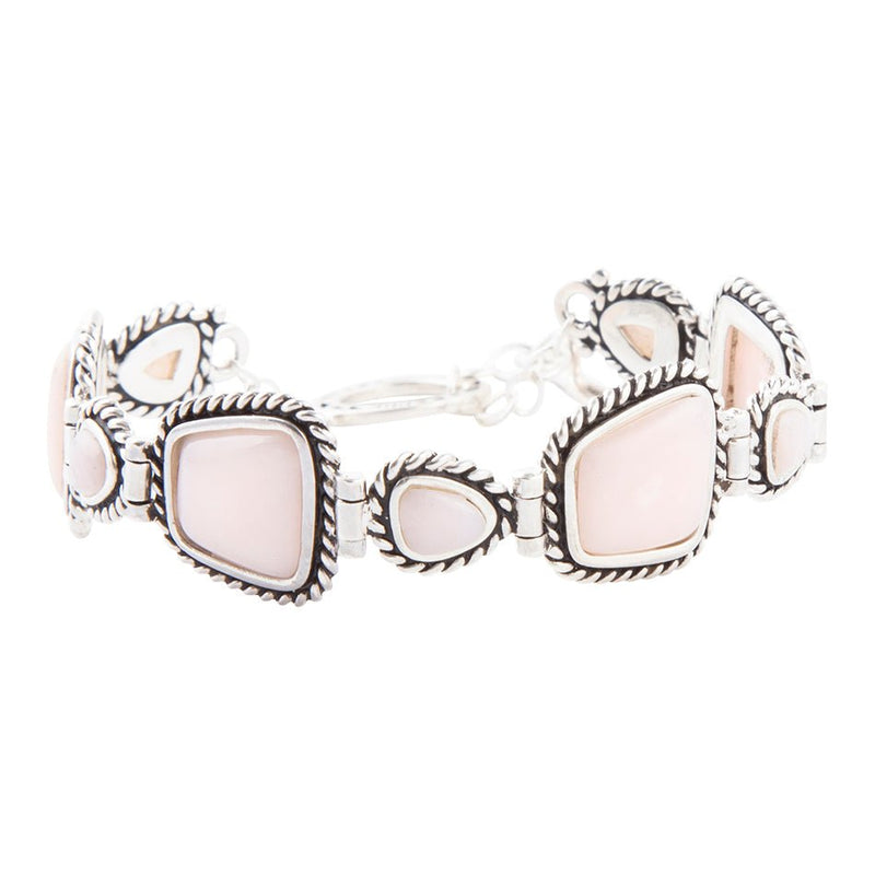Sedona Pink Opal and Sterling Silver Toggle Bracelet - Barse Jewelry
